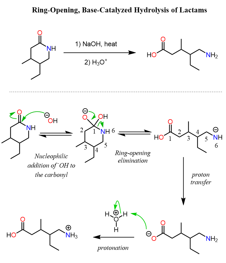 Reductive Lactamization Hydrolysis of Lactams - Chemistry Steps